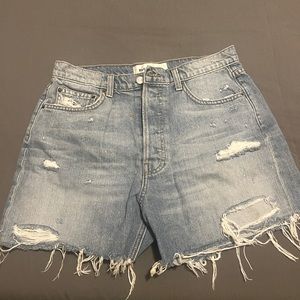 Reformation Lola Boyfriend Jean Shorts